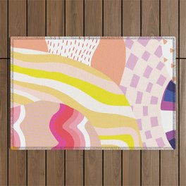 dream state, collage Outdoor Rug