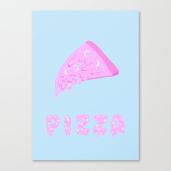 Pink Pizza Canvas Print