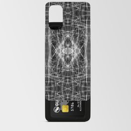 Liquid Light Series 44 ~ Grey Abstract Fractal Pattern Android Card Case