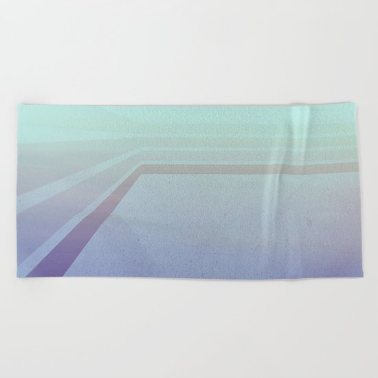Horizontal flight (Blue edition) Beach Towel