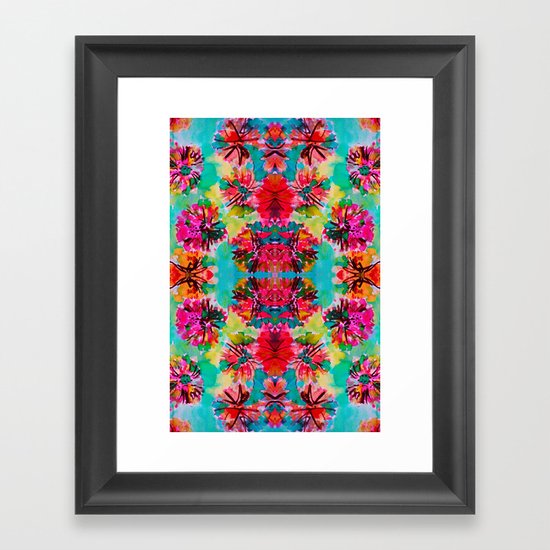 Tropical Floral Framed Art Print