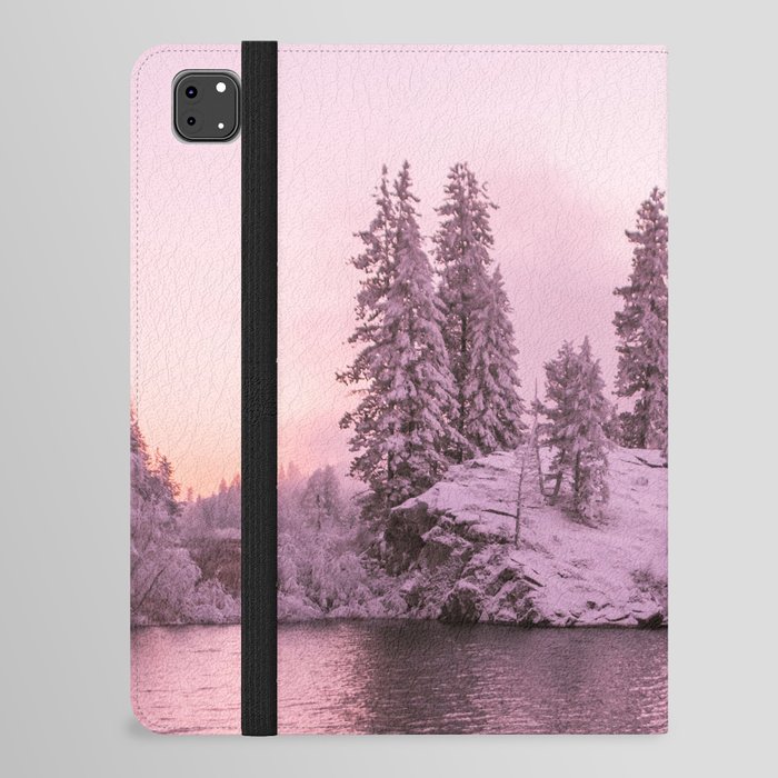 Sunset Island in Winter iPad Folio Case