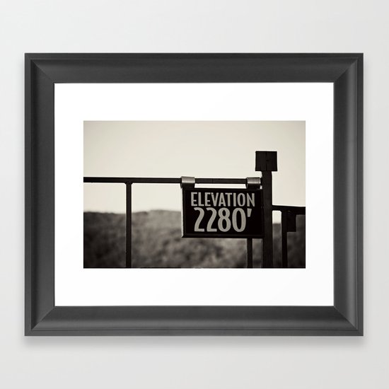 Elevation Framed Art Print
