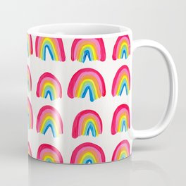 Rainbow Collection – Classic Palette Coffee Mug | Acrylic, Pattern, Painting, Minimal, Girl, Paint, Minimalism, Unicorn, Lgbt, Catcoq 