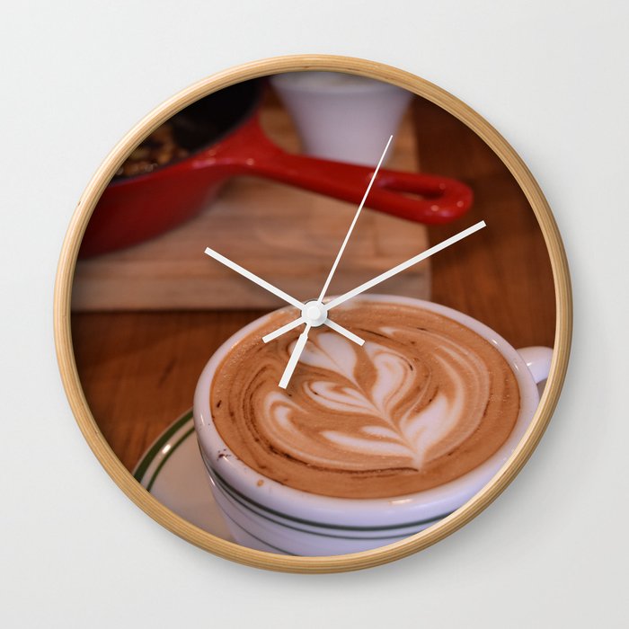 Caffe Macchiato With Breakfast Cafe Or Kitchen Decor Wall Clock