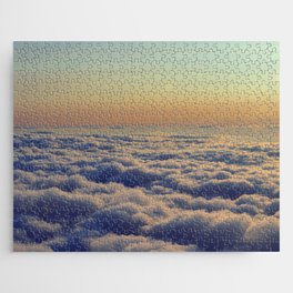 Above the clouds at sunset | Aerial view of a cloudy day | Fine Art Travel Photography Jigsaw Puzzle