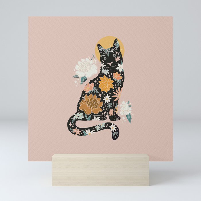 Saint Oliver in Gold Mini Art Print