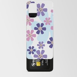 Designed with geometric and modern daisies, Very Peri color.  Android Card Case