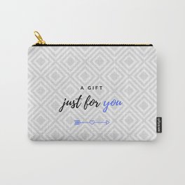 A gift for you (blue version for him) Carry-All Pouch