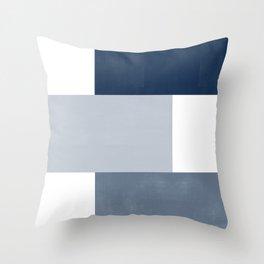 Case Study No. 28 | Navy + Gray + Blue/Gray Throw Pillow