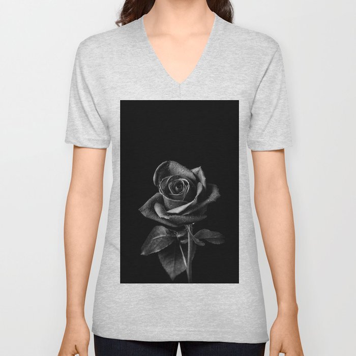 Black Roses Unisex V Neck By Draw4you Society6