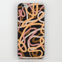 Line art abstract ribbon iPhone Skin