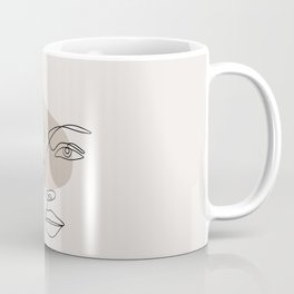 abstract face line art  Coffee Mug