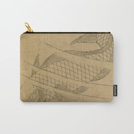 Swimming Carp by Hokusai Carry-All Pouch