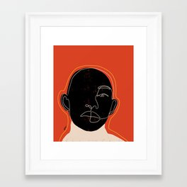 Black man  Framed Art Print