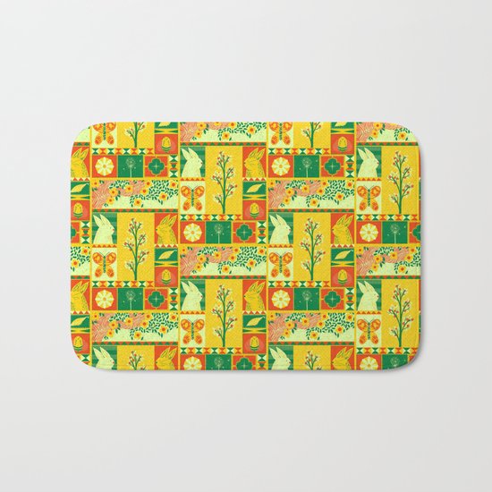 Spring Square Bath Mat