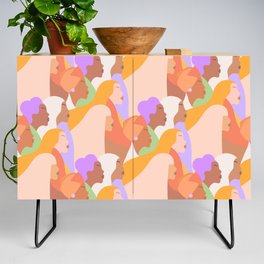 Girl Power - Diversity in Colour - Pattern Credenza