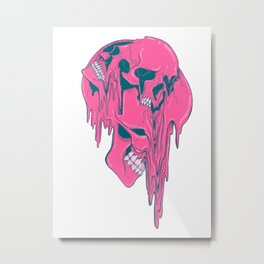 Mindless (skull) vector drawing Metal Print