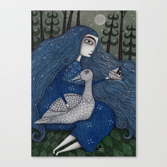 The White Duck Canvas Print