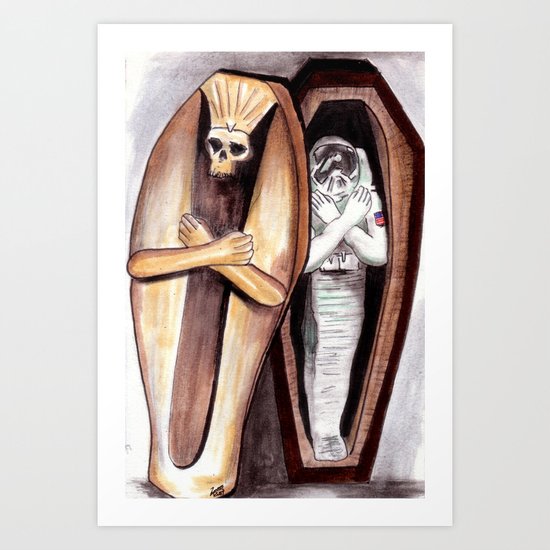 The Rust Coloured Soil: Like Someone Walked Over Your Grave Art Print