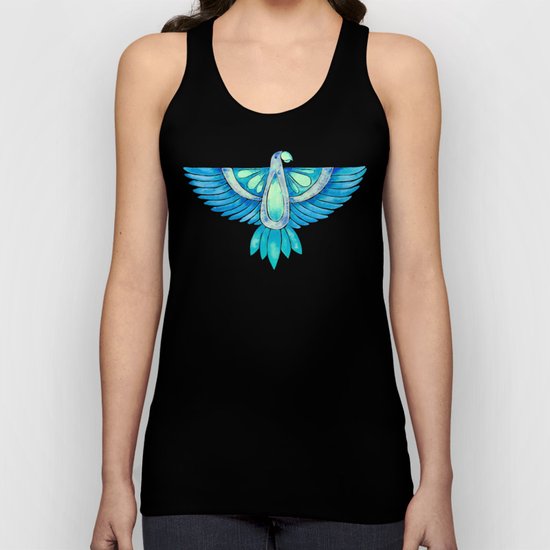 Parrot – Blue Ombré Unisex Tank Top