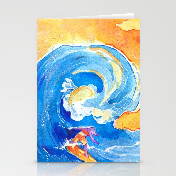 Surfing Stationery Cards