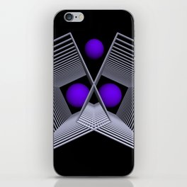 3 dimensions and 3 spheres -2- iPhone Skin