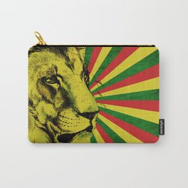 Rasta Lion / Rastafarian Red Gold Green Lion Carry-All Pouch