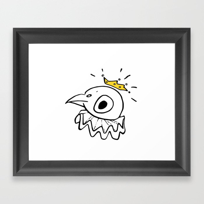 Sweet Prince Archibald and His Gold Crown Framed Art Print