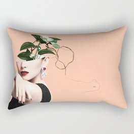 Lady Flowers XVI Rectangular Pillow