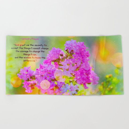 Serenity Prayer - II Beach Towel