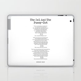 The Owl And The Pussy-Cat - Edward Lear Poem - Literature - Typewriter Print 1 Laptop Skin