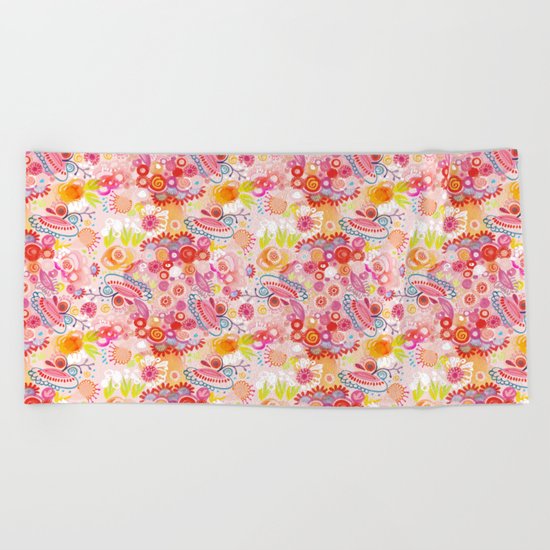 Vibrant summer Beach Towel
