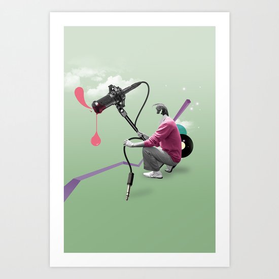 ILOVEMUSIC #3 Art Print