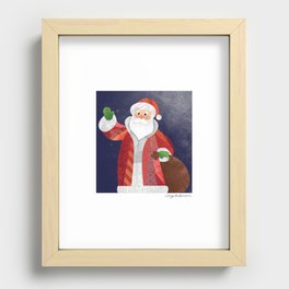 Santa Recessed Framed Print