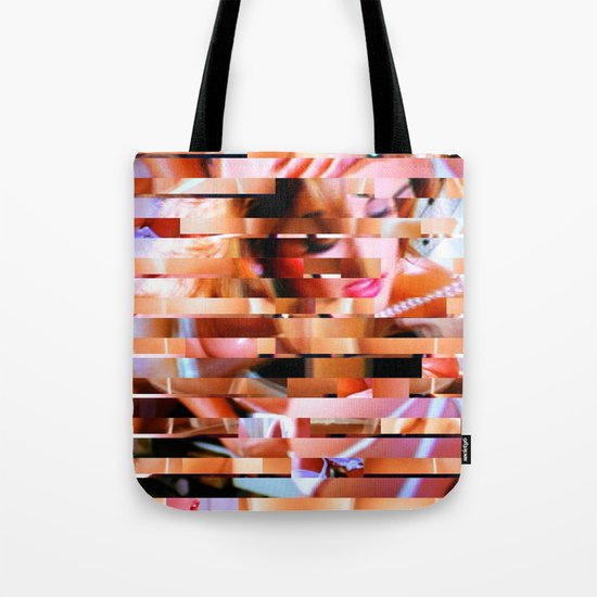 Dinner Party Glitch 1 Tote Bag