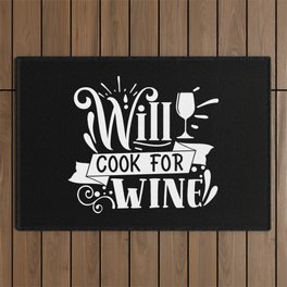 Will Cook For Wine Outdoor Rug