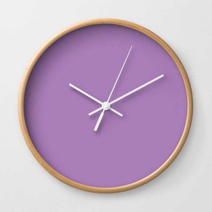 Heather Purple Wall Clock