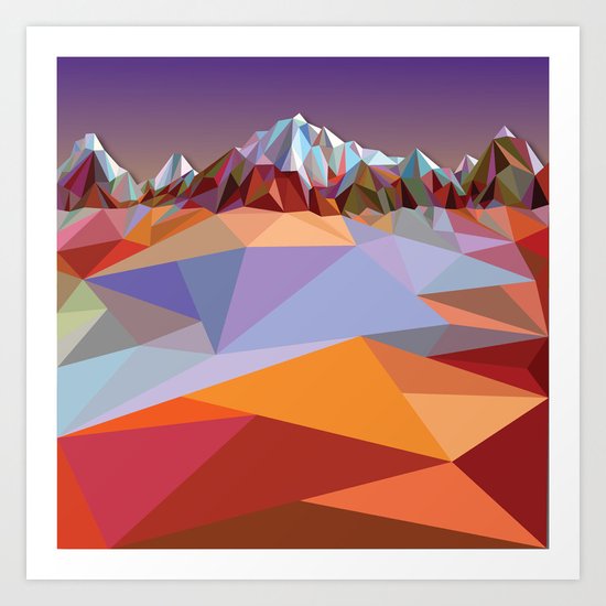 Night Mountains No. 23 Art Print