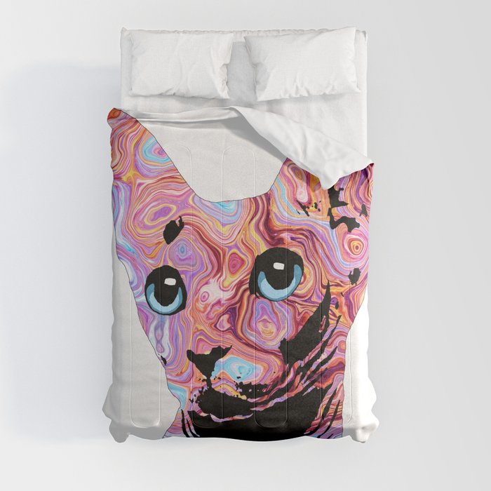 Pinky Sphynx Cat 683 Comforter