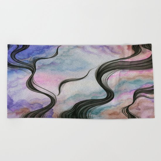 The Fleeting Demonic Fantasy Beach Towel