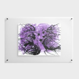 Purple Inksplash Floating Acrylic Print