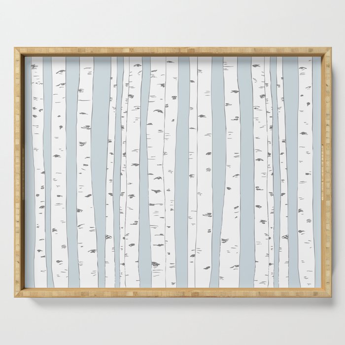 Aspen Forest - Blue Grey Serving Tray