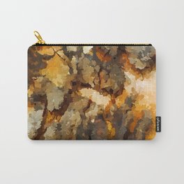 ABSTRACT TREE TRUNK TEXTURES Carry-All Pouch