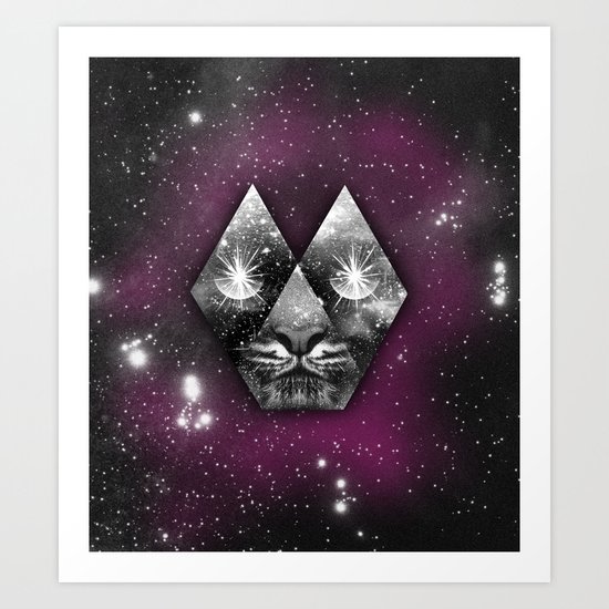 cosmic tiger Art Print