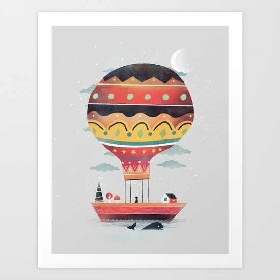 Fly me to the Moon Art Print