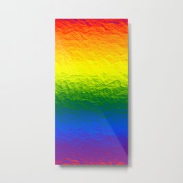 Rainbow Gradient Painted Pattern Metal Print | Art, Pride, Colors, Pattern, Rainbow, Pretty, Textured, Green, Merging, Vibrant 