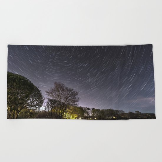Star Trailing Beach Towel