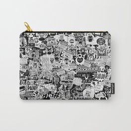 Graffitis Stickers Mania BW Carry-All Pouch
