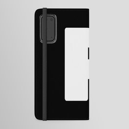 P (White & Black Letter) Android Wallet Case